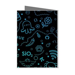 Cartoon, Skull, Dark, Dead Mini Greeting Cards (pkg Of 8)