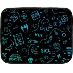 Cartoon, Skull, Dark, Dead Fleece Blanket (mini) by nateshop