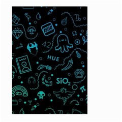 Cartoon, Skull, Dark, Dead Large Garden Flag (two Sides) by nateshop