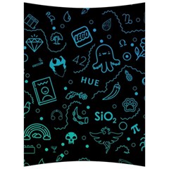 Cartoon, Skull, Dark, Dead Back Support Cushion by nateshop