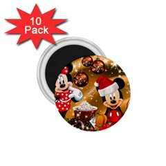 Cartoons, Disney, Merry Christmas, Minnie 1 75  Magnets (10 Pack)  by nateshop