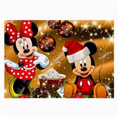 Cartoons, Disney, Merry Christmas, Minnie Large Glasses Cloth (2 Sides) by nateshop