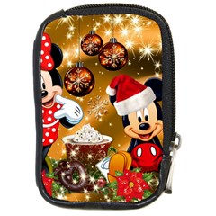 Cartoons, Disney, Merry Christmas, Minnie Compact Camera Leather Case by nateshop