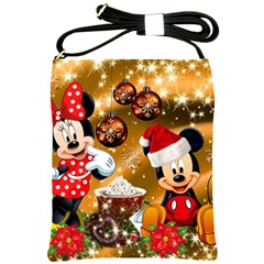 Cartoons, Disney, Merry Christmas, Minnie Shoulder Sling Bag by nateshop