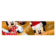 Cartoons, Disney, Merry Christmas, Minnie Oblong Satin Scarf (16  X 60 ) by nateshop