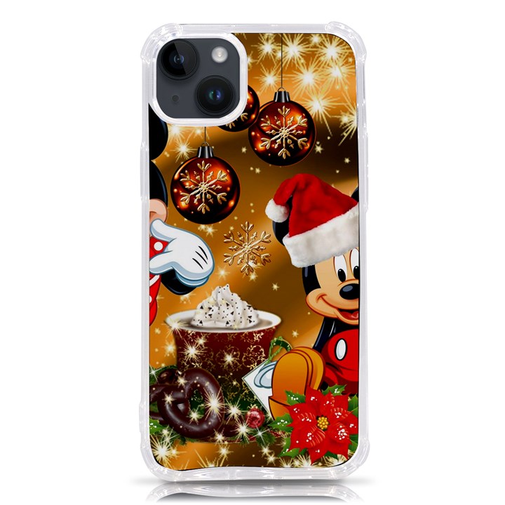 Cartoons, Disney, Merry Christmas, Minnie iPhone 14 Plus TPU UV Print Case