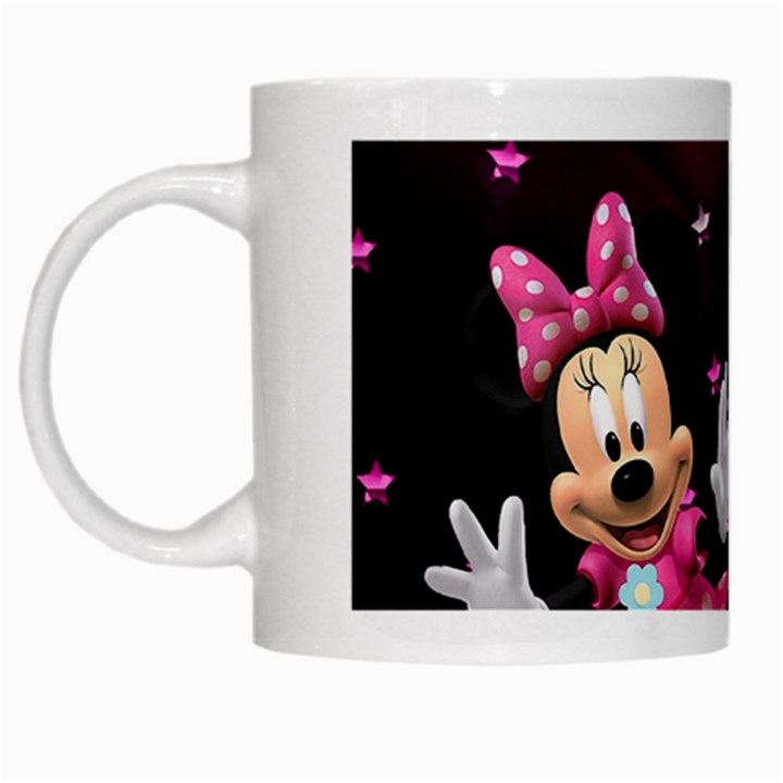 Cartoons, Disney, Mickey Mouse, Minnie White Mug