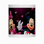 Cartoons, Disney, Mickey Mouse, Minnie White Mug Center