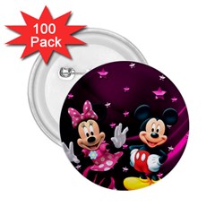 Cartoons, Disney, Mickey Mouse, Minnie 2 25  Buttons (100 Pack)  by nateshop