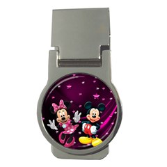 Cartoons, Disney, Mickey Mouse, Minnie Money Clips (round)  by nateshop