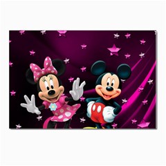 Cartoons, Disney, Mickey Mouse, Minnie Postcard 4 x 6  (pkg Of 10) by nateshop