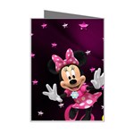 Cartoons, Disney, Mickey Mouse, Minnie Mini Greeting Card Right