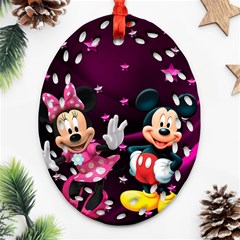 Cartoons, Disney, Mickey Mouse, Minnie Ornament (oval Filigree) by nateshop