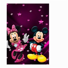 Cartoons, Disney, Mickey Mouse, Minnie Small Garden Flag (two Sides) by nateshop