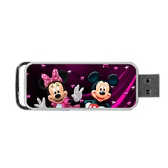 Cartoons, Disney, Mickey Mouse, Minnie Portable Usb Flash (two Sides) by nateshop