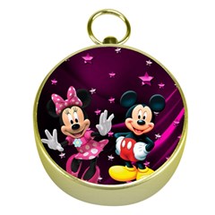 Cartoons, Disney, Mickey Mouse, Minnie Gold Compasses by nateshop