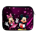 Cartoons, Disney, Mickey Mouse, Minnie Apple iPad 2/3/4 Zipper Cases Front