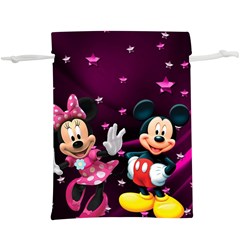 Cartoons, Disney, Mickey Mouse, Minnie Lightweight Drawstring Pouch (xl) by nateshop