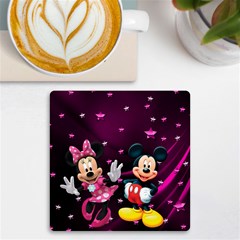 Cartoons, Disney, Mickey Mouse, Minnie Uv Print Square Tile Coaster  by nateshop