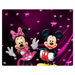 Cartoons, Disney, Mickey Mouse, Minnie Premium Plush Fleece Blanket (medium) by nateshop