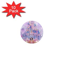 Disney Castle, Mickey And Minnie 1  Mini Magnet (10 Pack) 