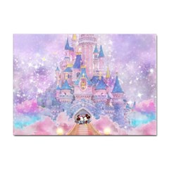 Disney Castle, Mickey And Minnie Sticker A4 (100 Pack) by nateshop