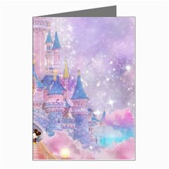 Disney Castle, Mickey And Minnie Greeting Card by nateshop