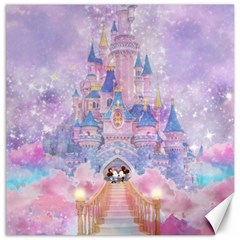 Disney Castle, Mickey And Minnie Canvas 16  X 16  by nateshop