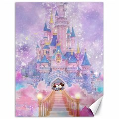 Disney Castle, Mickey And Minnie Canvas 18  X 24  by nateshop