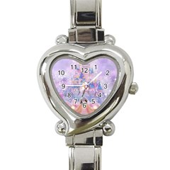 Disney Castle, Mickey And Minnie Heart Italian Charm Watch