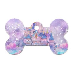 Disney Castle, Mickey And Minnie Dog Tag Bone (two Sides) by nateshop