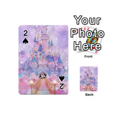 Disney Castle, Mickey And Minnie Playing Cards 54 Designs (mini) by nateshop