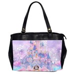 Disney Castle, Mickey And Minnie Oversize Office Handbag (2 Sides) Front