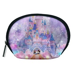 Disney Castle, Mickey And Minnie Accessory Pouch (medium) by nateshop