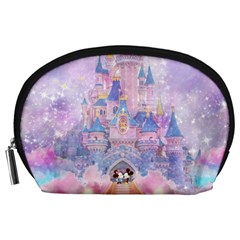 Disney Castle, Mickey And Minnie Accessory Pouch (large) by nateshop