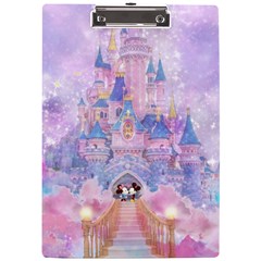 Disney Castle, Mickey And Minnie A4 Acrylic Clipboard by nateshop