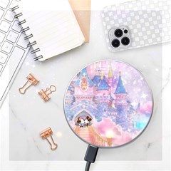 Disney Castle, Mickey And Minnie Wireless Fast Charger(white) by nateshop