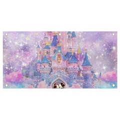 Disney Castle, Mickey And Minnie Banner And Sign 4  X 2 