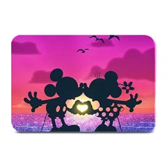 Mickey And Minnie, Mouse, Disney, Cartoon, Love Plate Mats by nateshop