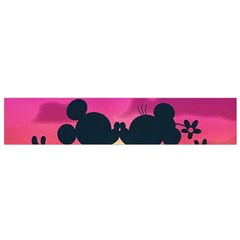 Mickey And Minnie, Mouse, Disney, Cartoon, Love Small Premium Plush Fleece Scarf by nateshop