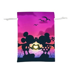 Mickey And Minnie, Mouse, Disney, Cartoon, Love Lightweight Drawstring Pouch (m) by nateshop