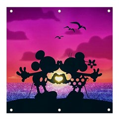 Mickey And Minnie, Mouse, Disney, Cartoon, Love Banner And Sign 4  X 4  by nateshop