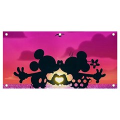 Mickey And Minnie, Mouse, Disney, Cartoon, Love Banner And Sign 4  X 2 