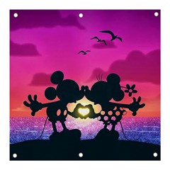 Mickey And Minnie, Mouse, Disney, Cartoon, Love Banner And Sign 3  X 3  by nateshop