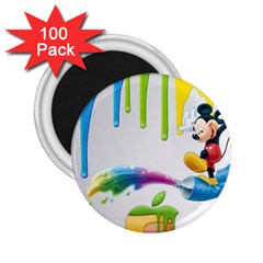 Mickey Mouse, Apple Iphone, Disney, Logo 2 25  Magnets (100 Pack)  by nateshop