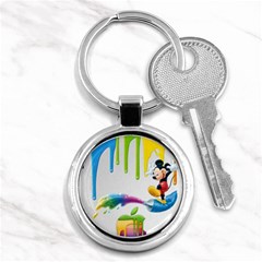 Mickey Mouse, Apple Iphone, Disney, Logo Key Chain (round) by nateshop