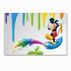 Mickey Mouse, Apple Iphone, Disney, Logo Postcard 4 x 6  (pkg Of 10) by nateshop