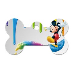 Mickey Mouse, Apple Iphone, Disney, Logo Dog Tag Bone (one Side) by nateshop