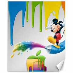 Mickey Mouse, Apple Iphone, Disney, Logo Canvas 11  X 14  by nateshop