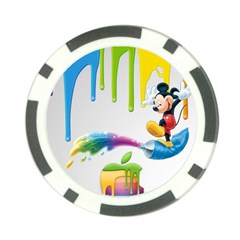 Mickey Mouse, Apple Iphone, Disney, Logo Poker Chip Card Guard by nateshop